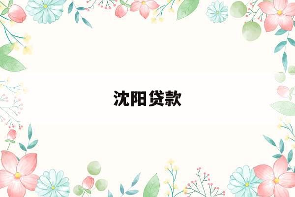 沈阳贷款